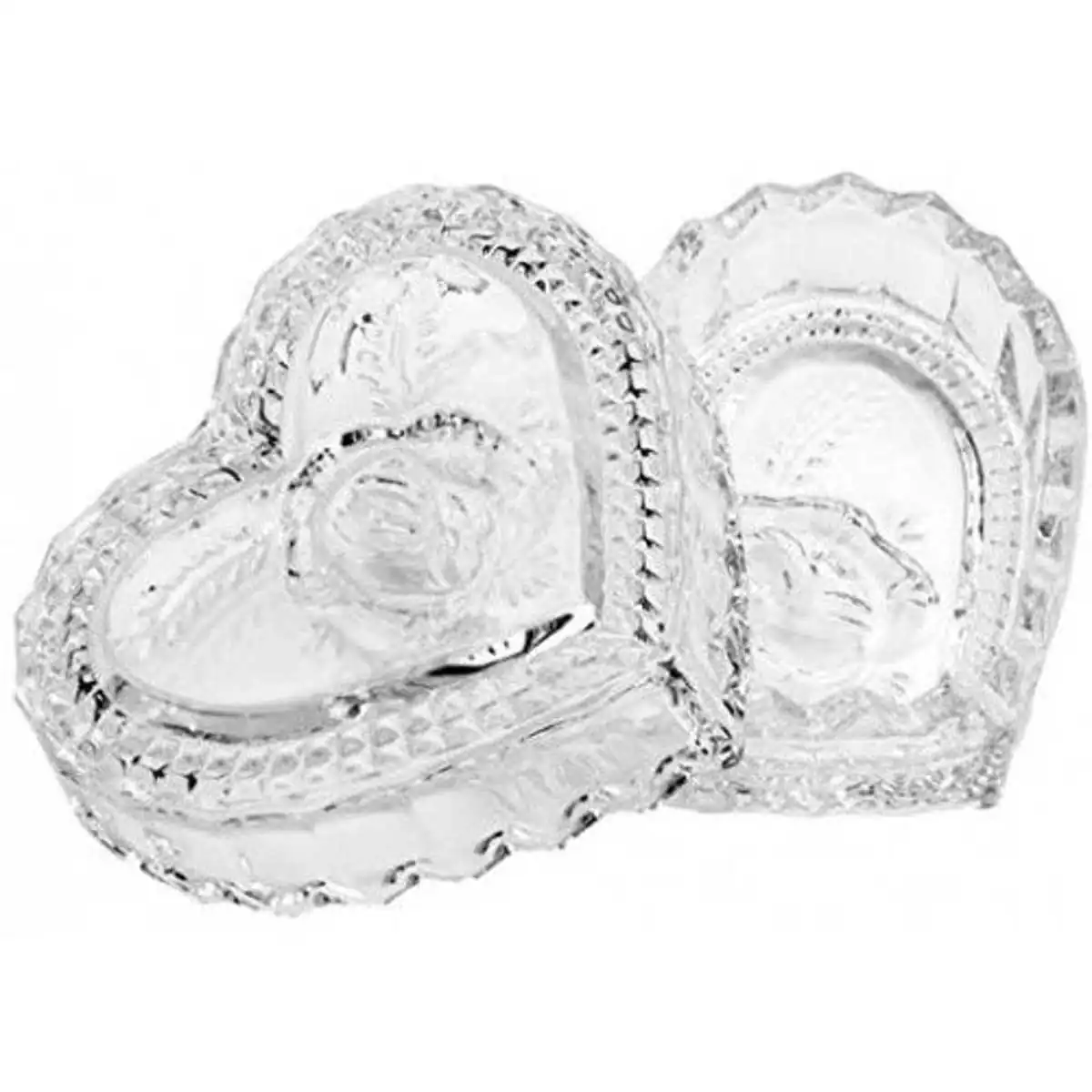 Mini Bomboniere Coração de Cristal Porta com Tampa Lyor 8 cm