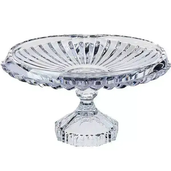 Prato para Bolo com PE Cristal Renaissance LYOR 7494