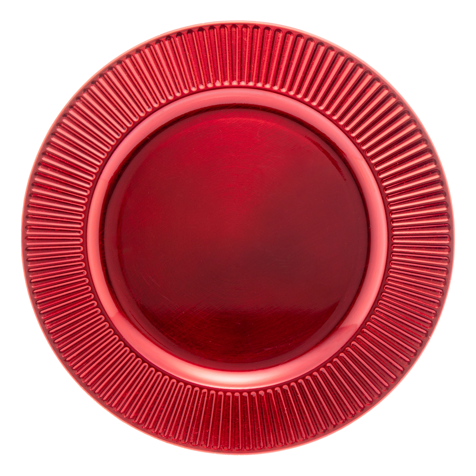 Sousplat De Plastico Primer Vermelho 33cm