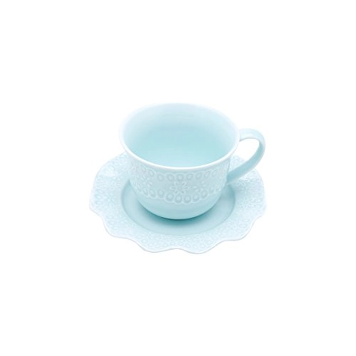 Cj.6 Xicaras P/cha Lyor 200ml Princess Azul