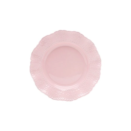 Cj.6 Pratos Sobremesa Lyor 20cm Princess Rosa