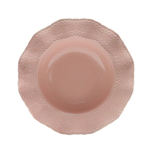 Cj.6 Pratos Fundos Lyor 21cm Princess Rosa