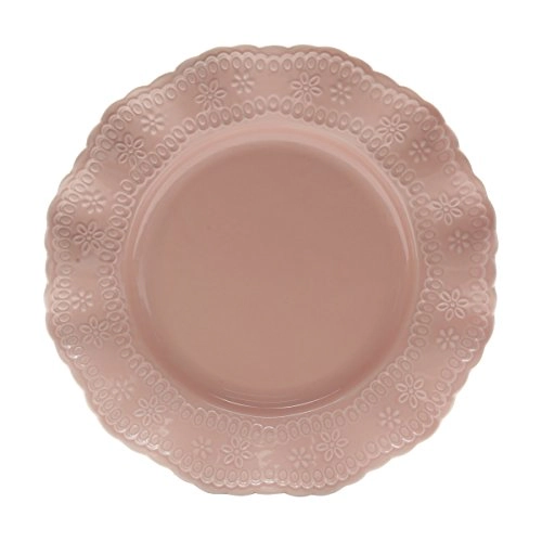 Cj.6 Pratos Rasos Lyor 25cm Princess Rosa