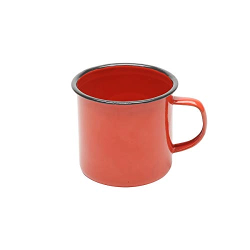 Caneca Lyor 80ml Ferro Esmaltado Agata Vermelha