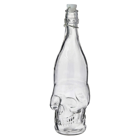 Garrafa Vidro Caveira Rock Style 1l 67049 Lyor