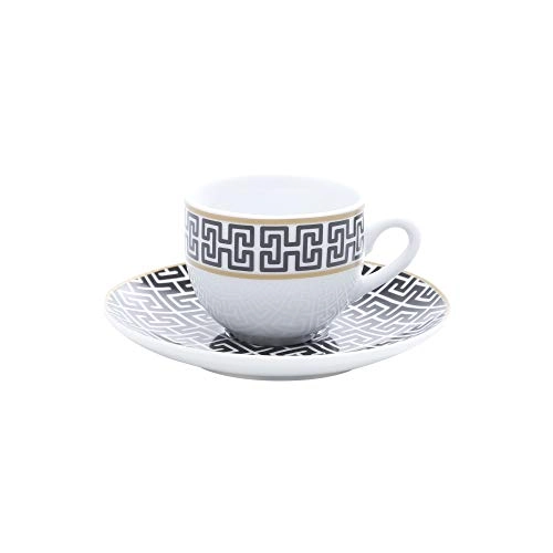 Cj.6 Xicaras P/cafe Lyor 90ml Super White Egypt