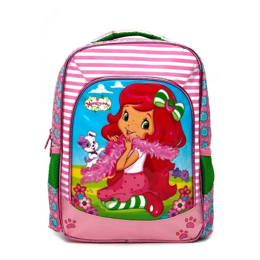 Mochila Moranguinho Preto/rosa