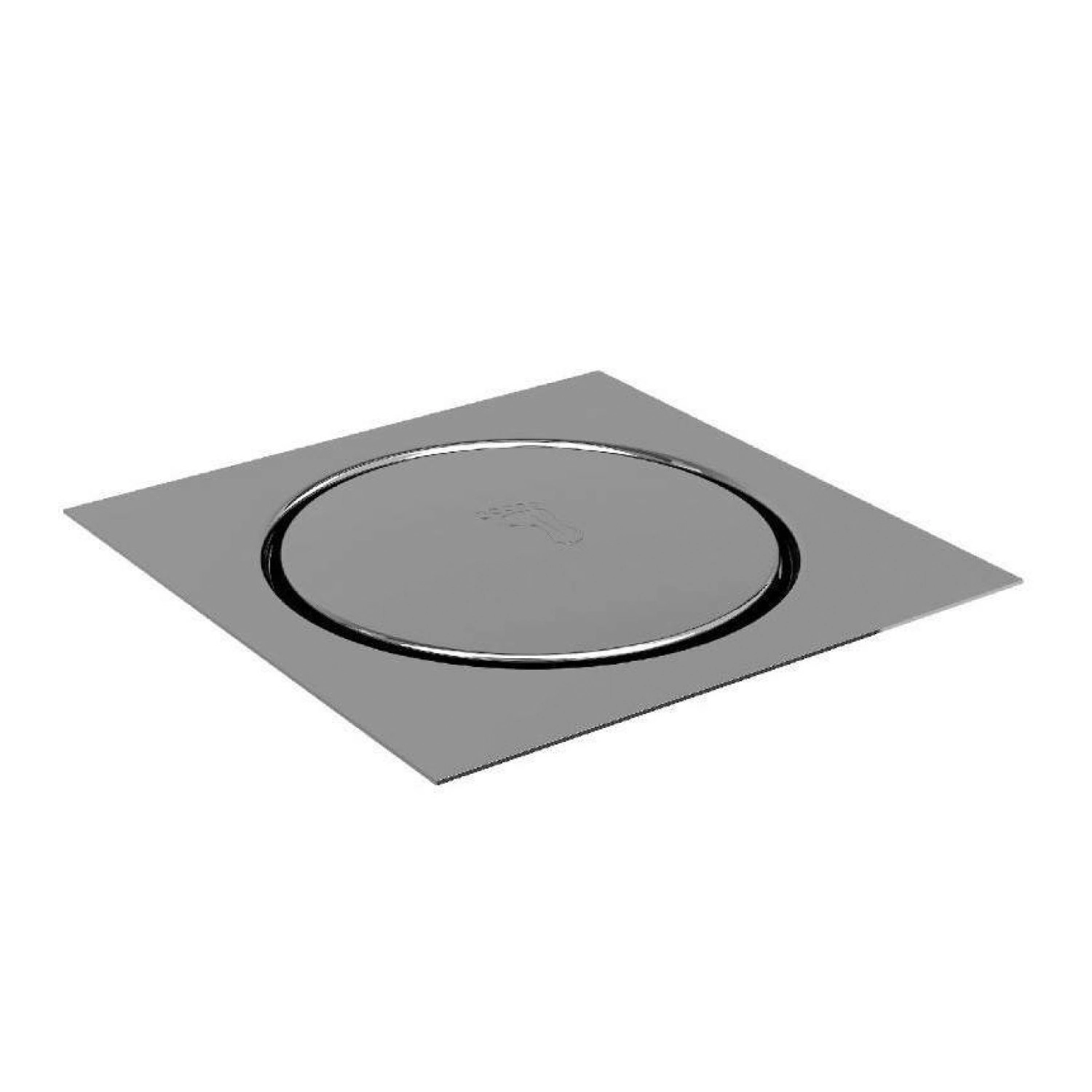 Grelha Para Ralo Click 15x15 Inox Premium Pr4190 Ducon Metais Cromado