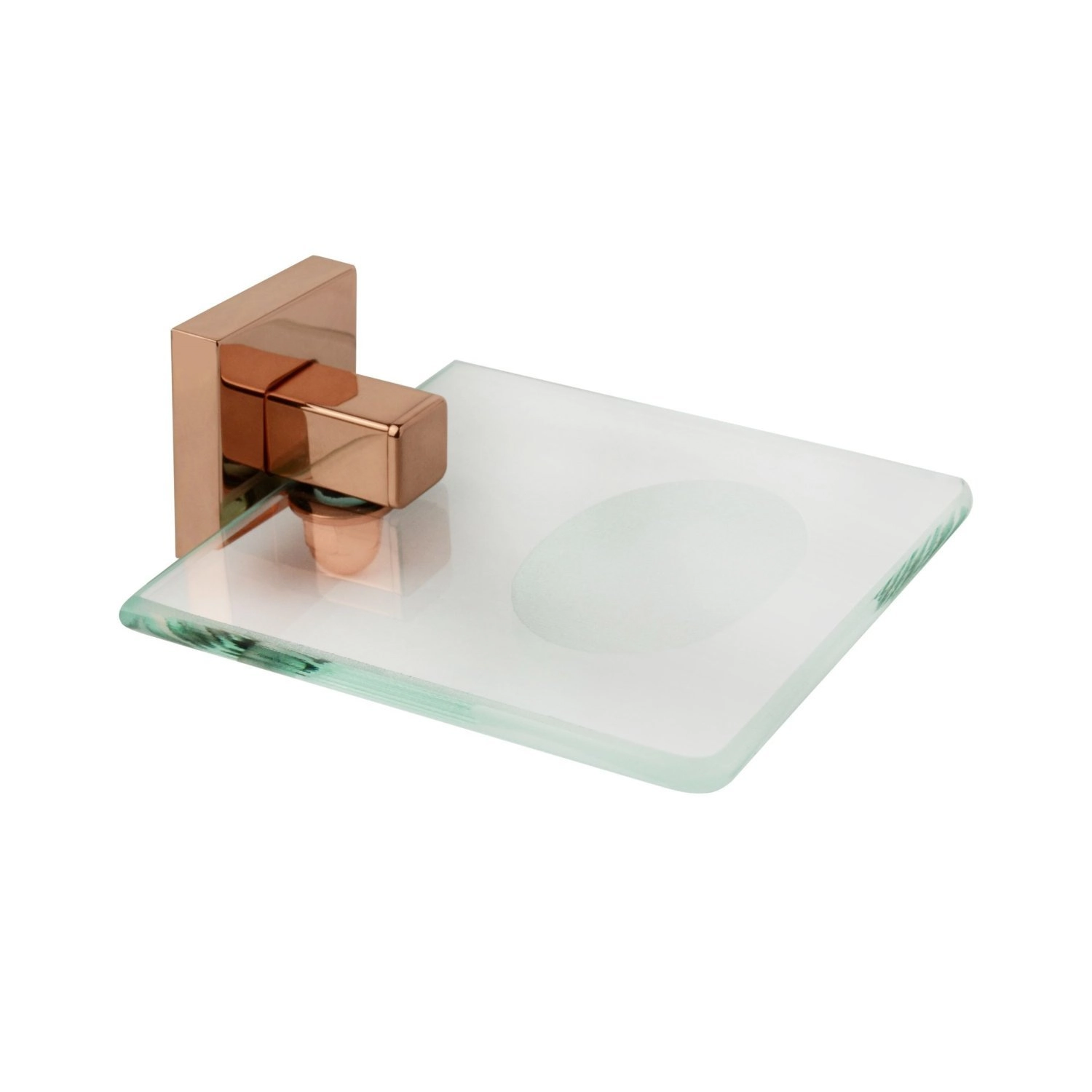 Saboneteira Inox Square Sq12420 Ducon Metais Rosé Gold