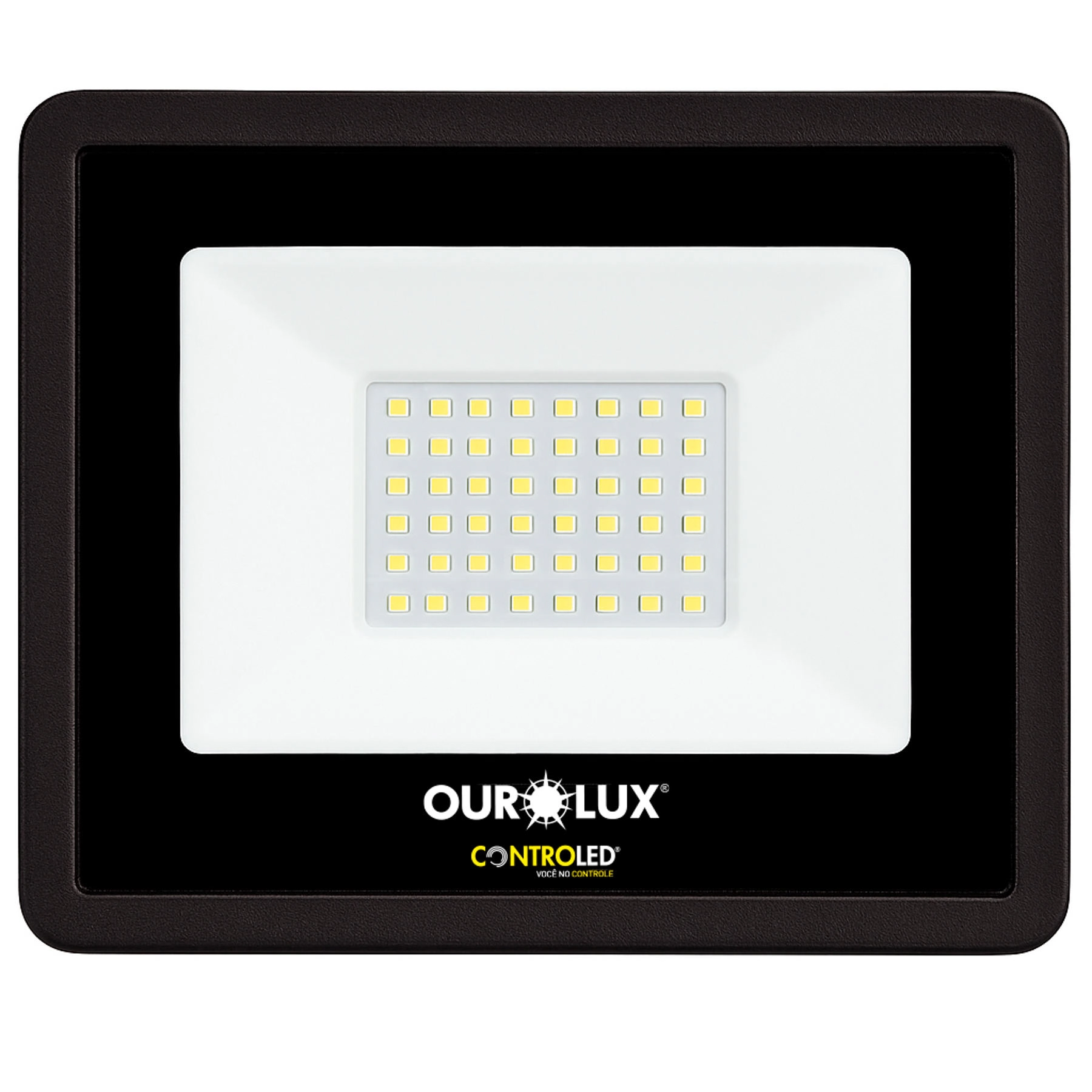 Refletor Com LED Branco Sensor de Presença 50w 3375 Lúmens Bivolt OuroLux