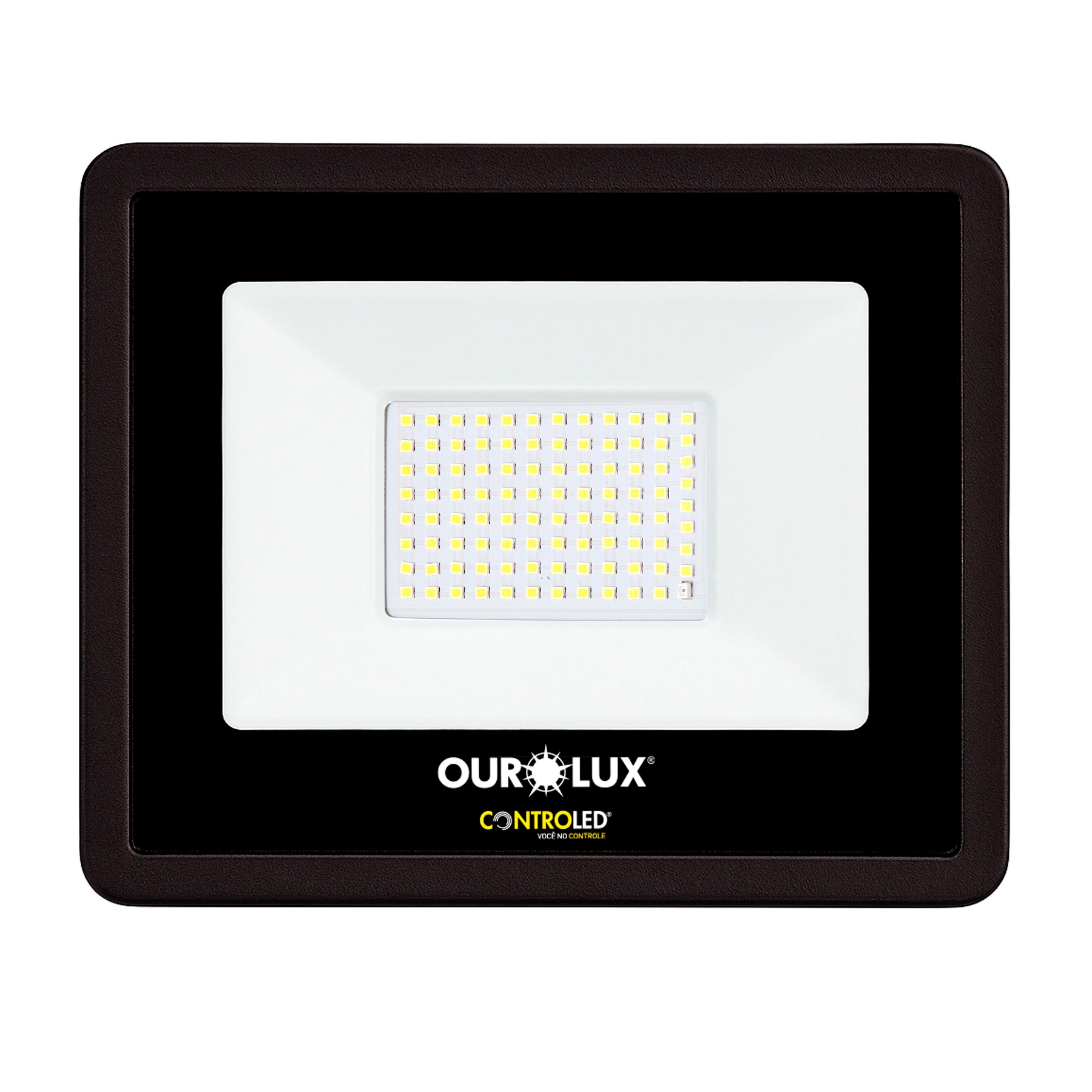 Refletor  Com LED Branco 100w 6750 Lúmens Bivolt IP65 OuroLux