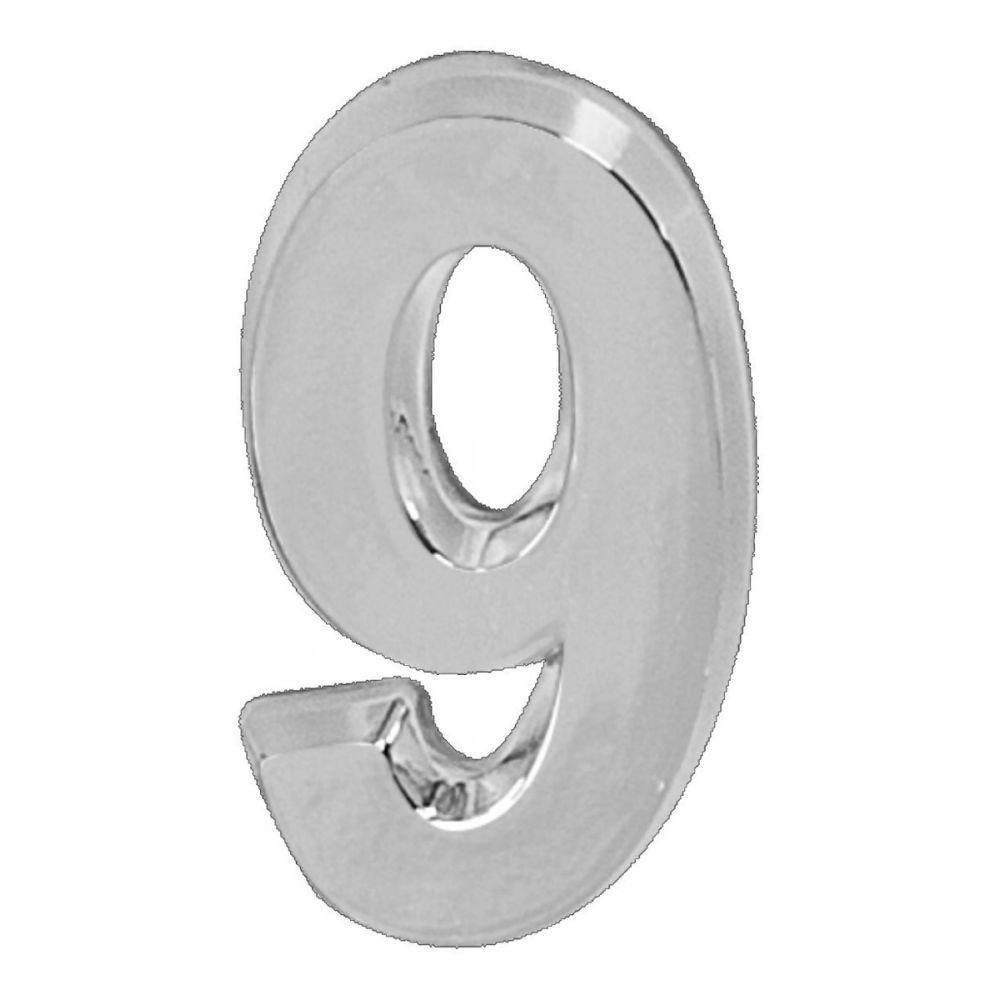 Número 9 De Residencia E Casa Brilhante 14cm De Altura