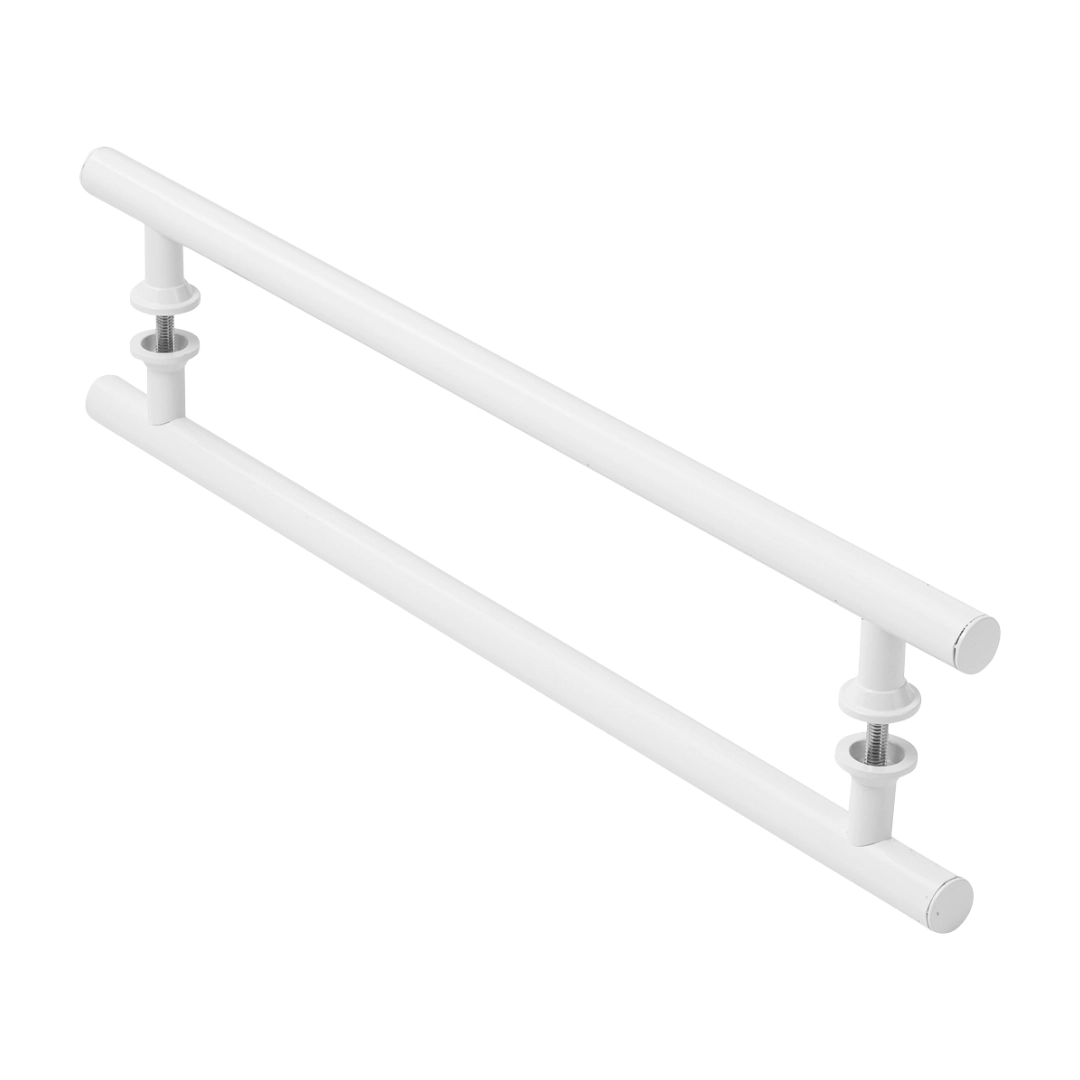 Puxador Branco Para Porta De Vidro Madeira Pivotante 100cm