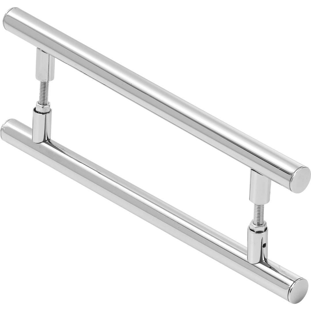 Puxador De Porta Redondo Para Vidro E Madeira 80cm