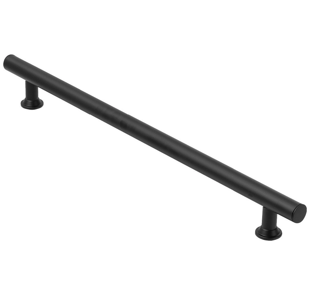 Puxador Para Porta Preto Fosco Tubular 80cm - 1 Lado Só