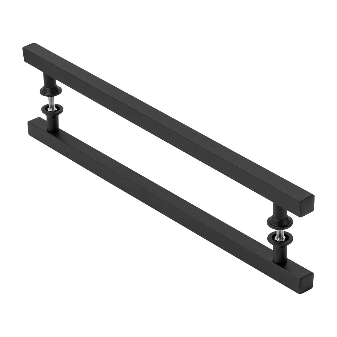 Puxador De Porta Reto Preto 30cm
