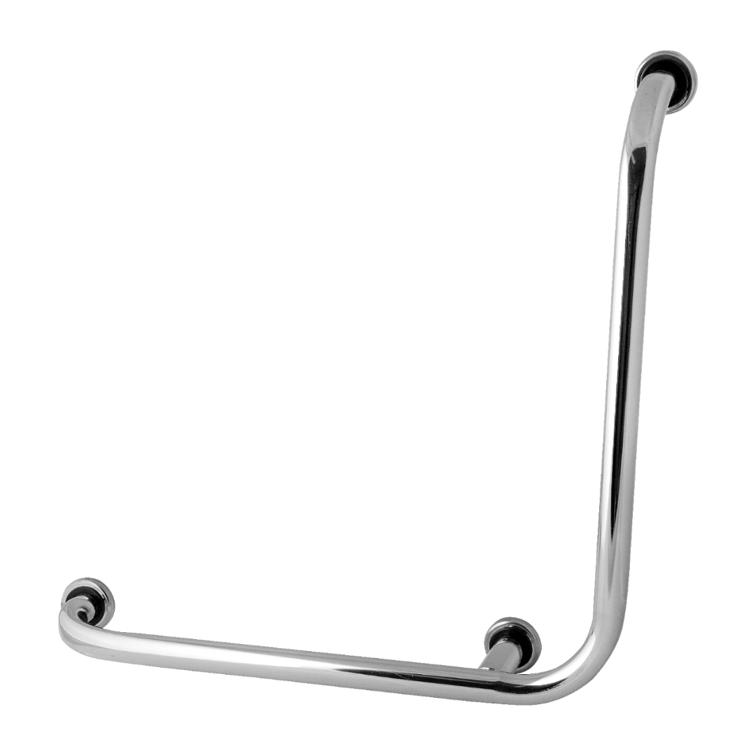 Barra De Apoio Para Box De Banheiro Modelo L 70x70cm Esquerda