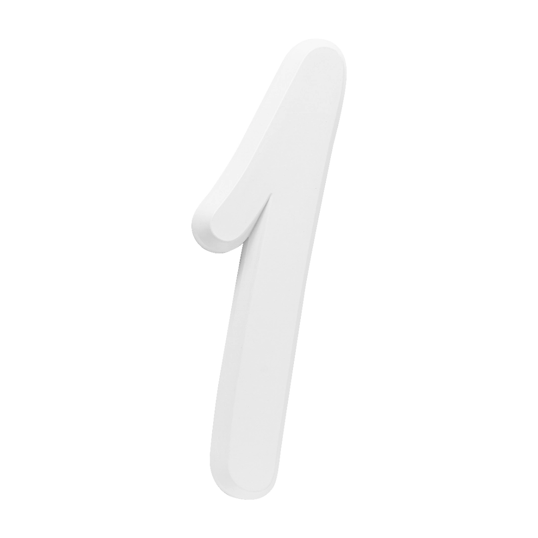 Número Residencial Para Casa 1 Branco 3d 22cm