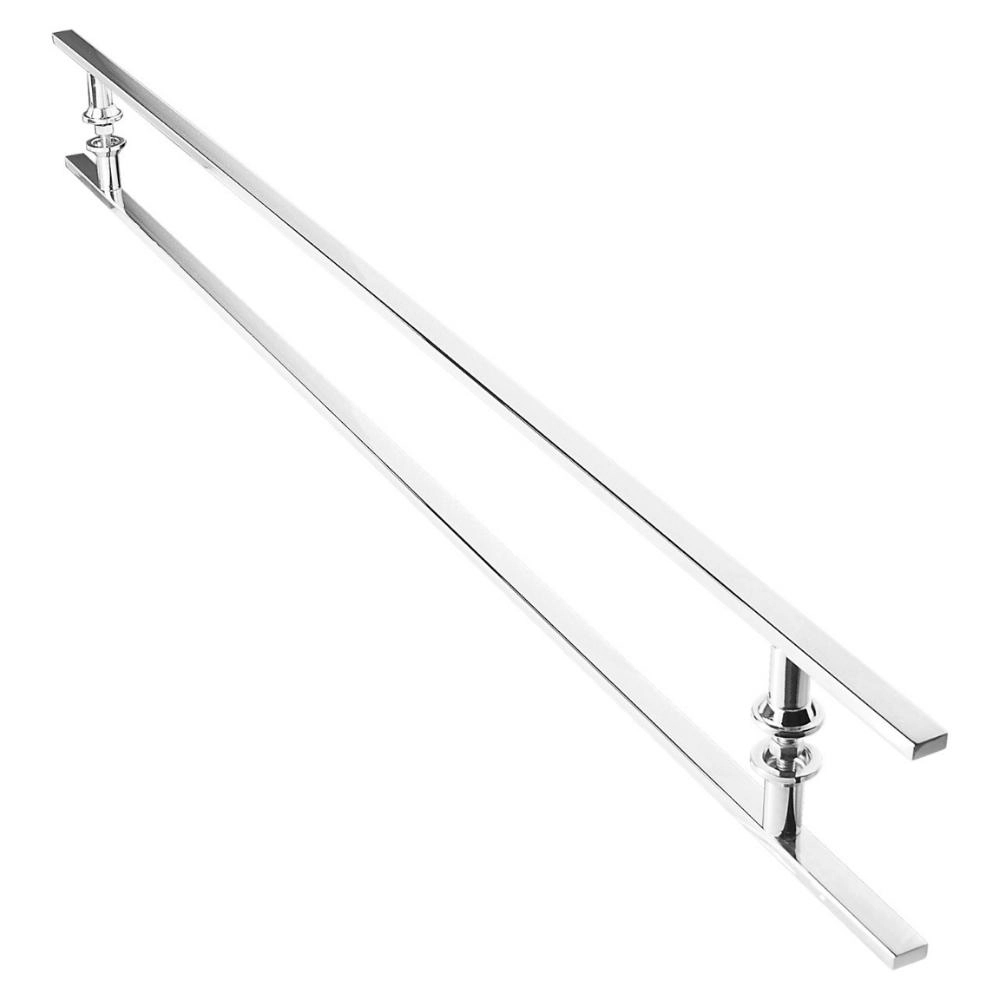 Puxador Inox Para Porta De Correr Vidro Madeira 160 Cm M.s
