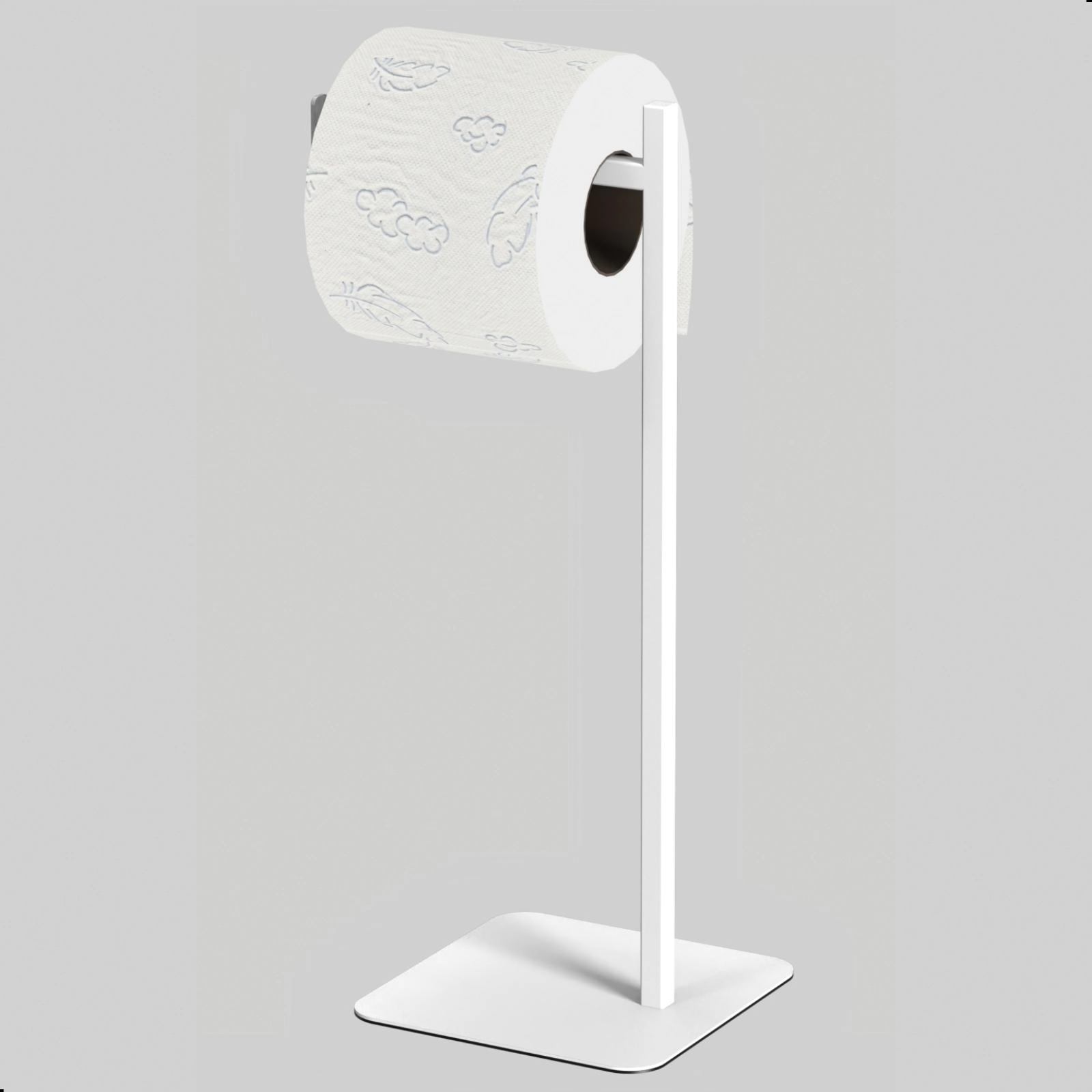 Porta Papel Higiênico De Chão Branco Suporte Para Papel Nice
