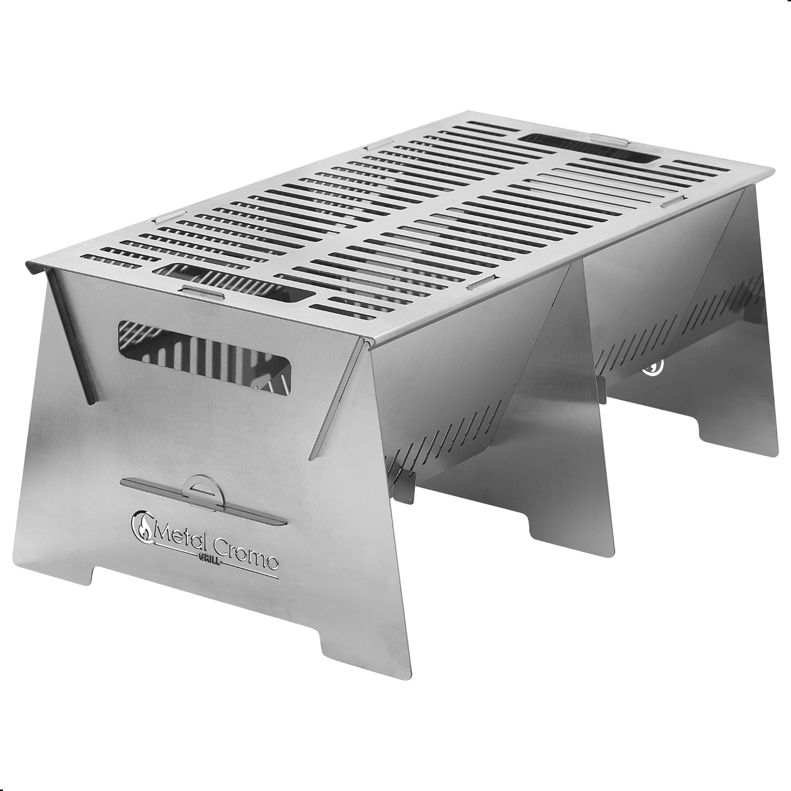 Churrasqueira Portátil Desmontável Inox Camping S-grill.inox