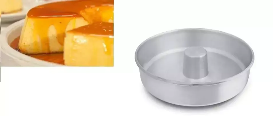 Forma Assadeira de Alumínio para Bolo Torta Pudim Com Tubo 7 x 20 cm de Ø