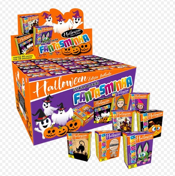 Estalo De Salao C/20 Fantasminha Halloween