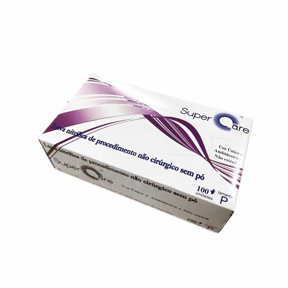 Luva Proced. Nitrilica S/po Pq Supercare Cx C/100