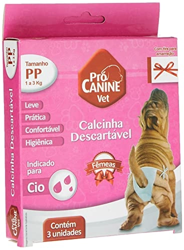 Procanine Vet Calcinha Descart.pp C/3un