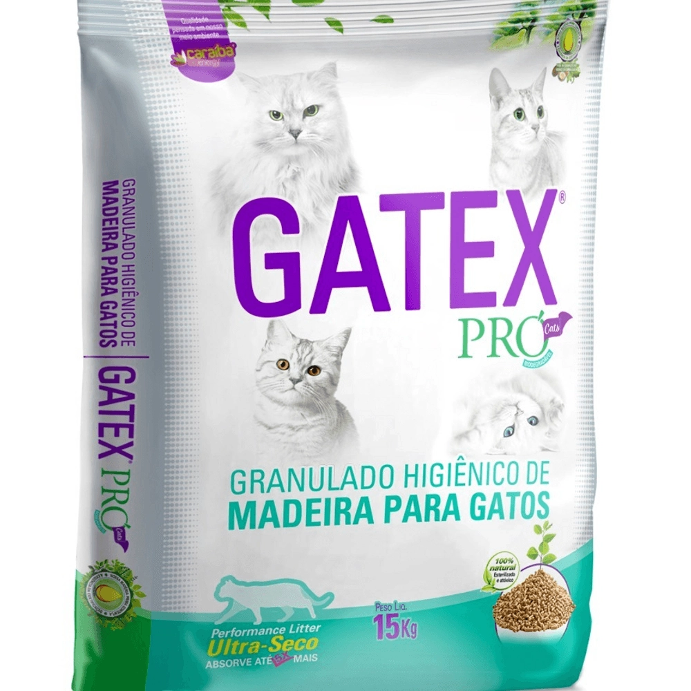Gatex Granulado Madeira Gato 15kg