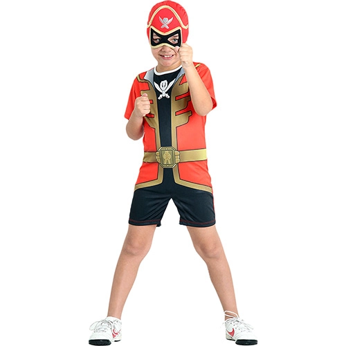 Fantasia Infantil Power Rangers Super Mega Force Pop Vermelho Sulamericana Fantasias