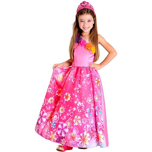 Fantasia Infantil Princesa Barbie Secret Door Luxo 21412 Sulamericana Fantasias