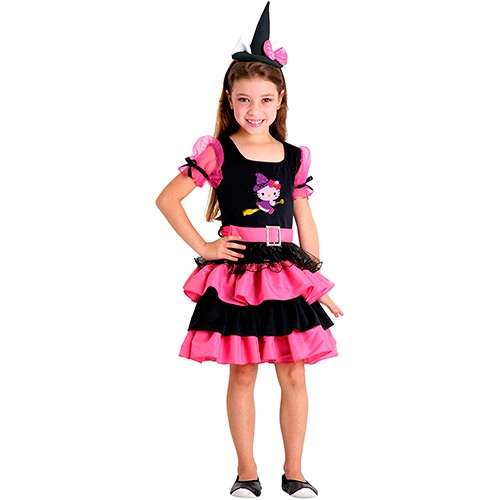 Fantasia Infantil Hello Kitty Bruxinha Sulamericana