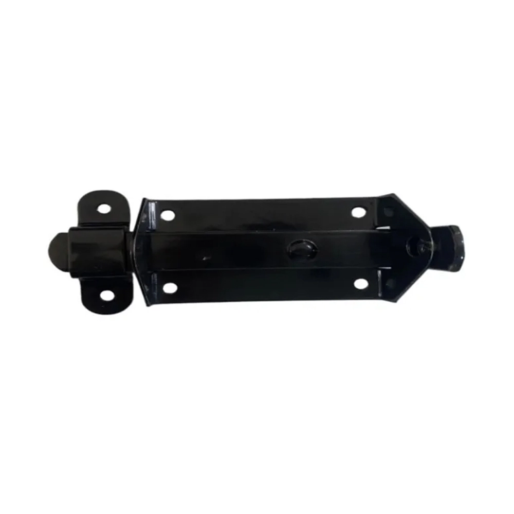 Trinco Fecho Chato P/ Portão Porta Cadeado 9x3cm Nº2 Preto
