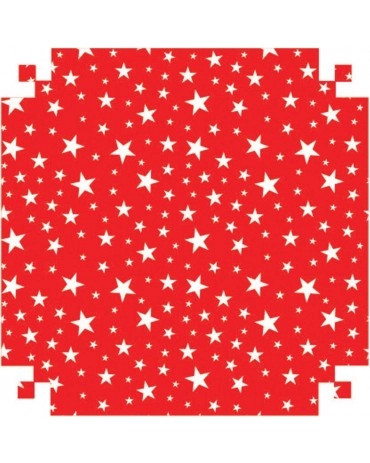 Papel Dupla Fc Colorset Estrela Verm 203