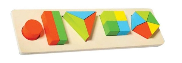Encaixe Divertido Formas E Fraes 5 Colunas Mdf Un Sortido
