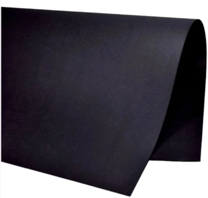 Papel Colorset Dp Face Preto 48x66cm Vmp