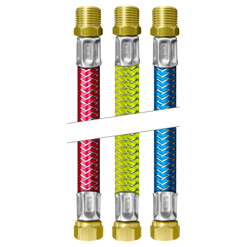 Kit Instalação Aquecedores A Gás (m) 1/2 pol X (f) 1/2 pol - Big - 40cm 3117 41 Roco