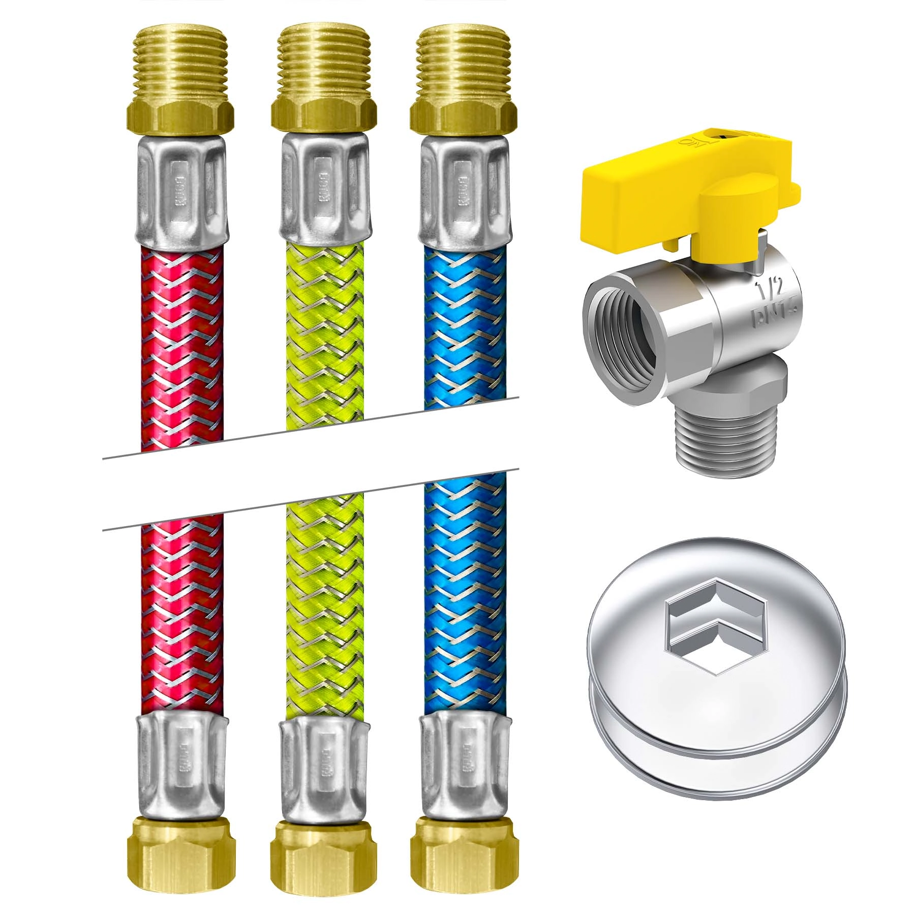 Kit Ligação Aquecedor a Gás 1/2" 30cm Roco