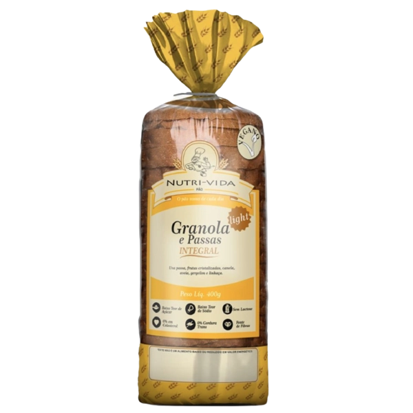 Pao De Forma Nutri Vida Light 400gr Gran/pas