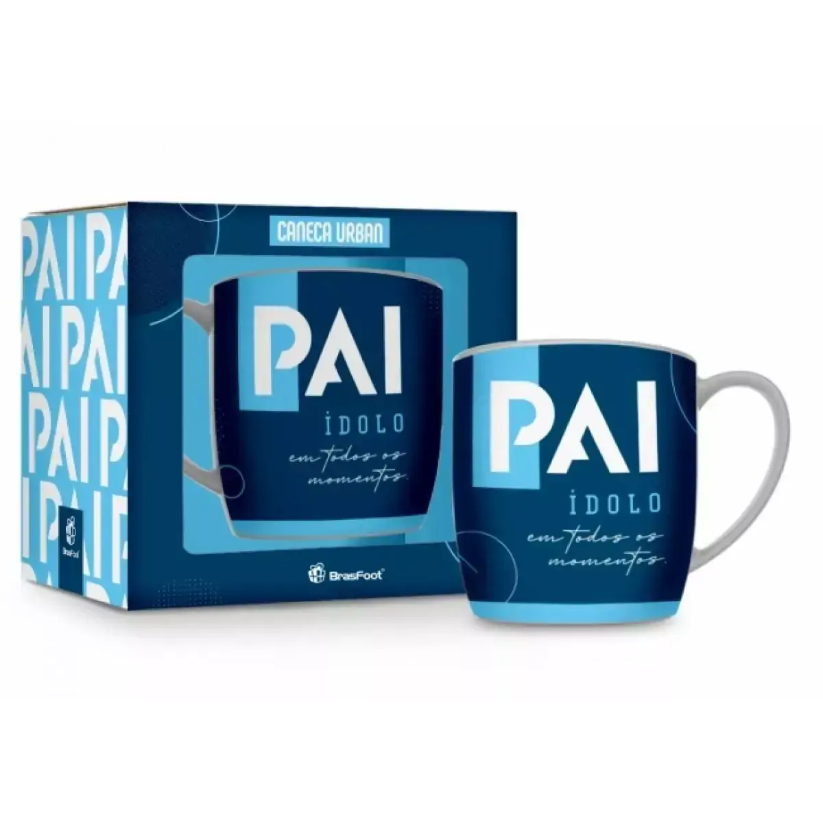 Caneca Porcelana Urban Na Caixa - Pai Idolo