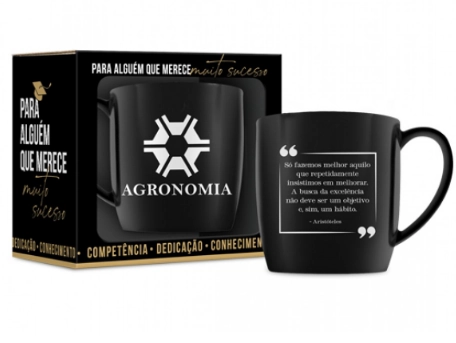 Caneca Porcelana Urban Agronomia 300ml