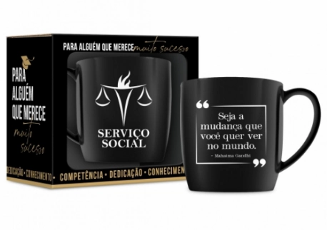 Caneca Porcelana Urban Servico Social 300ml