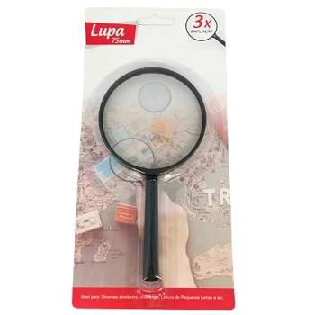 Lupa Mao Plastico Vidro Im46028 Imporiente