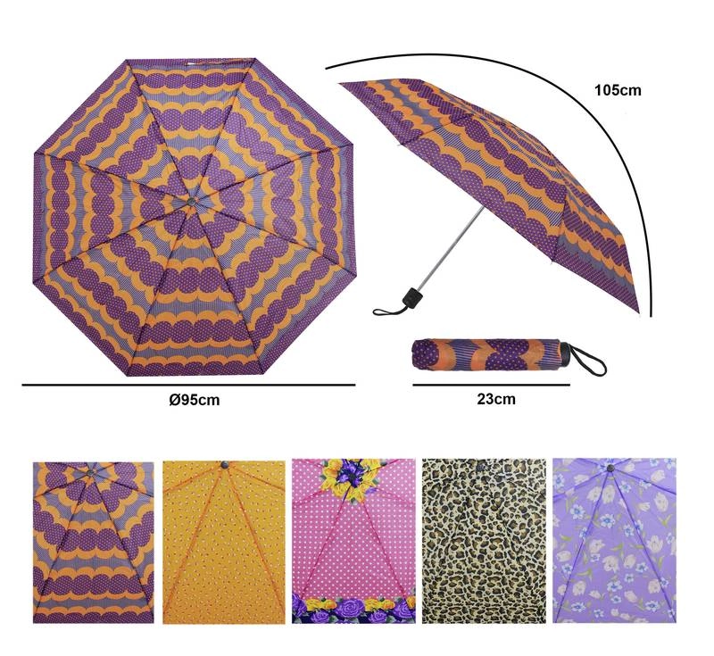 Guarda Chuva Abertura Manual Sortido Ca50009 Imporiente