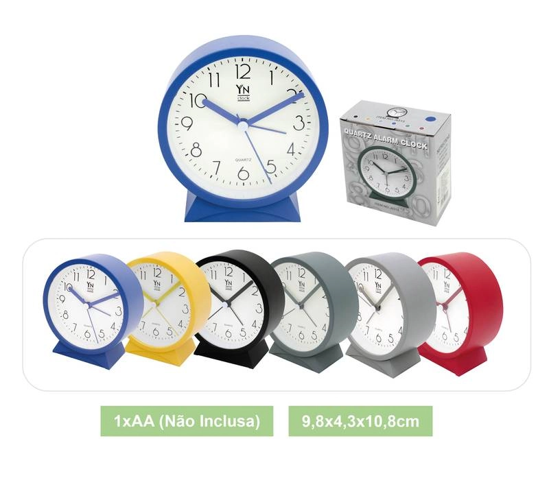 Relogio De Mesa Em Ps E Componentes Eletronicos, Tamanho:9,8x4,3x10,8cm Marca Yn Clock