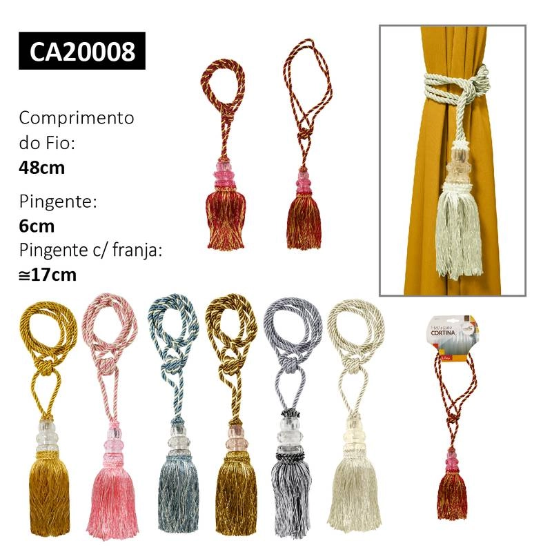Fivela P/cortina 48cm Pingente 6cm Impori