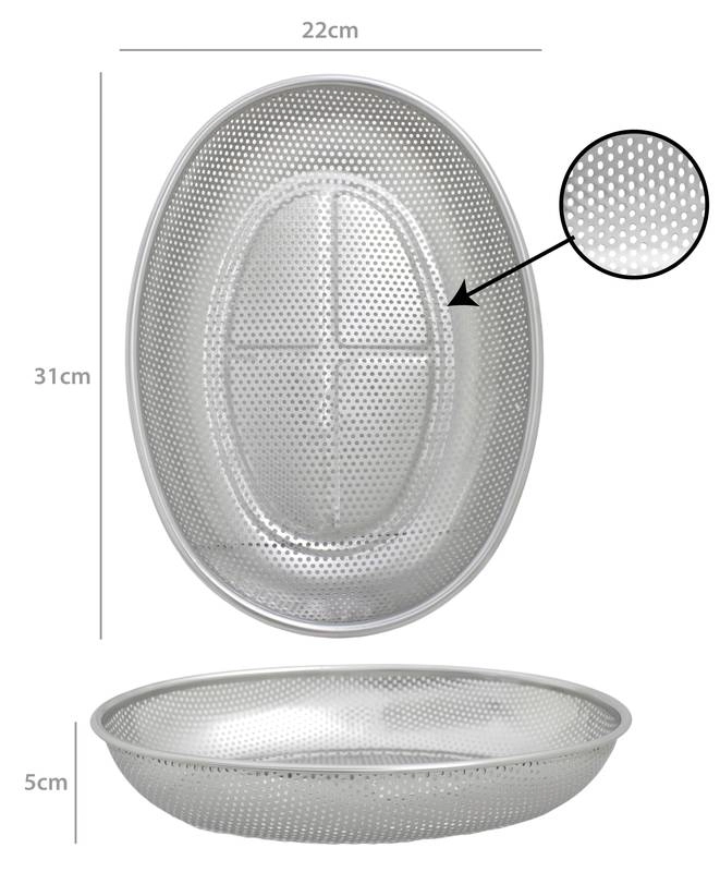 Escorredor Inox 31x22x5cm Ca12443 Imporiente