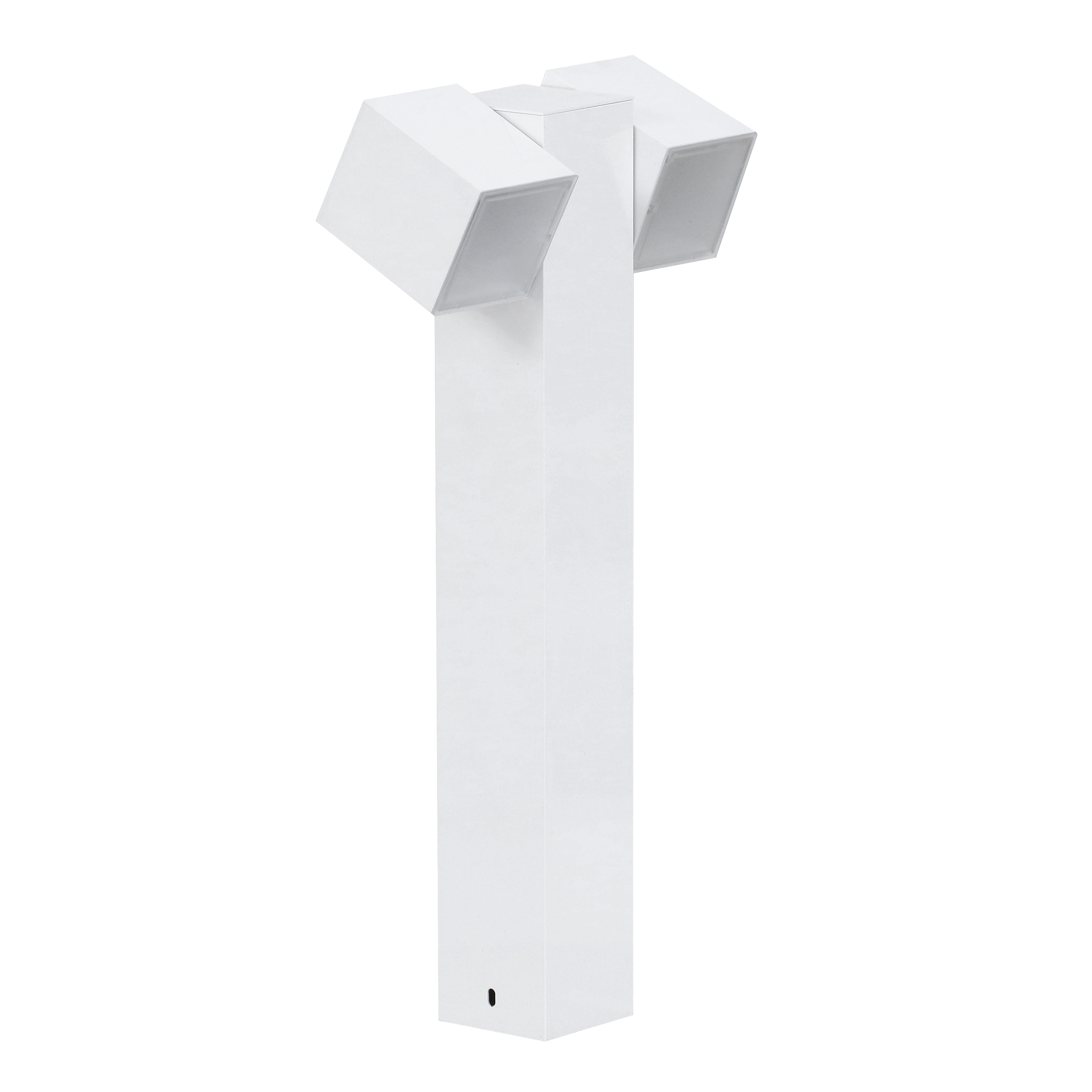 Balizador de Chão Sobrepor Branco Metal IP20 Ideal