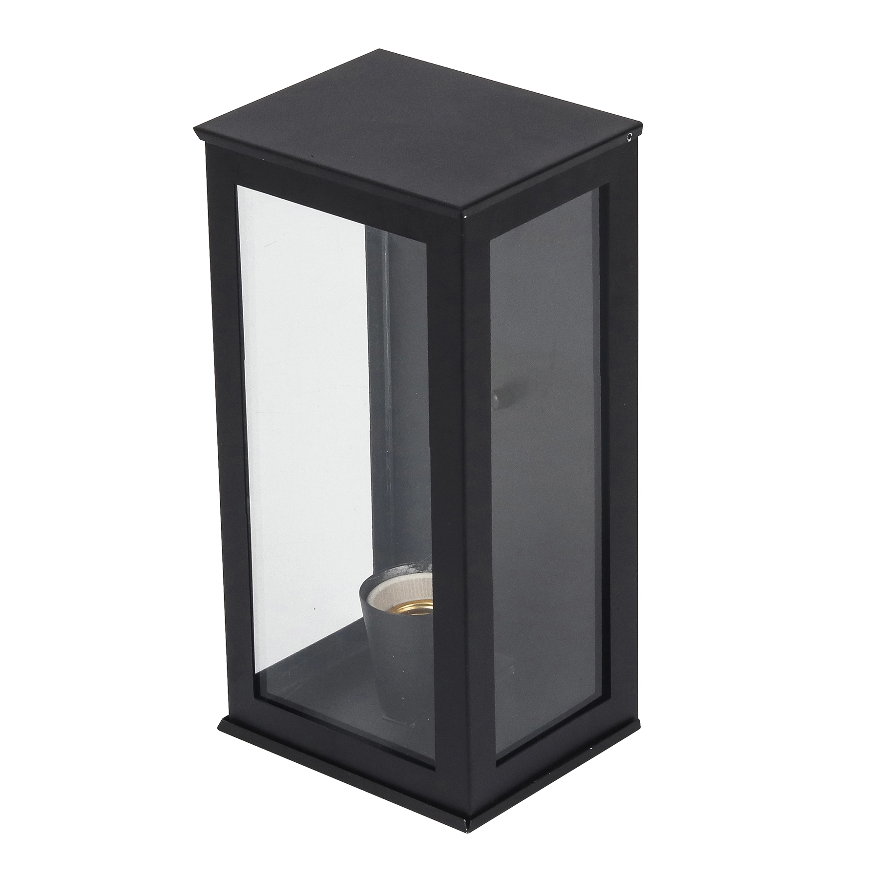 Arandela de Parede Externa IP44 260 Ideal Iluminação Preta Bivolt